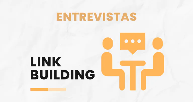 Dos personas conversando en una mesa que ilustran el link building con entrevistas a expertos