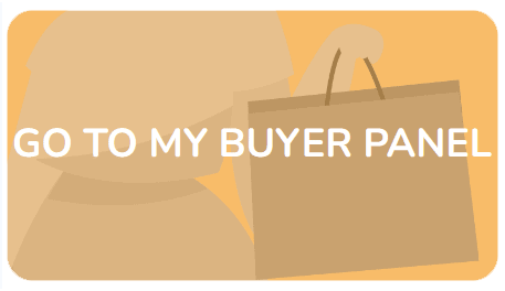 Growwer 'Go to my buyer panel' button with a shopping bag illustration