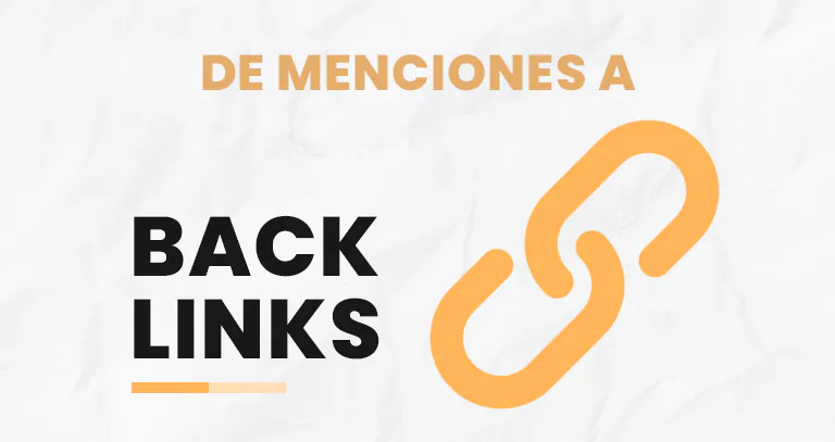 Eslabones de cadena que ilustran cómo convertir menciones no enlazadas en backlinks