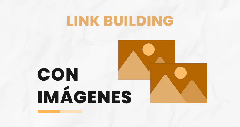 Dos iconos de imagen que ilustran el link building con imágenes e infografías