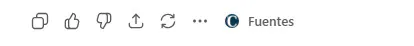 ChatGPT answer actions with the Sources button that expands the cited sources