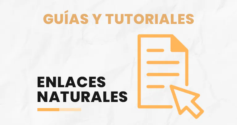Documento con cursor que ilustra las guías y tutoriales que atraen enlaces naturales
