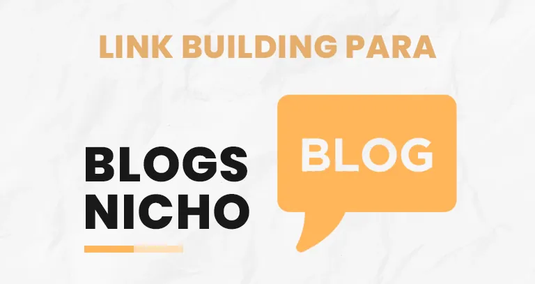Bocadillo con la palabra 'BLOG' que ilustra el link building para blogs de nicho