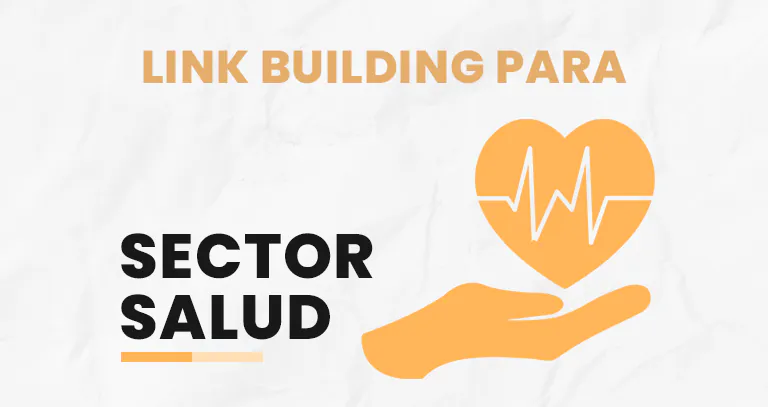 Corazón con latido sobre una mano que ilustra el link building para el sector salud