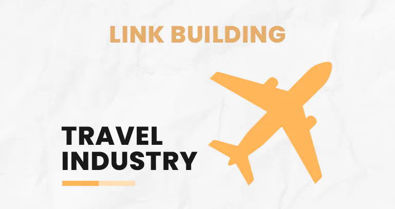 Plane icon illustrating link building strategies for the travel industry