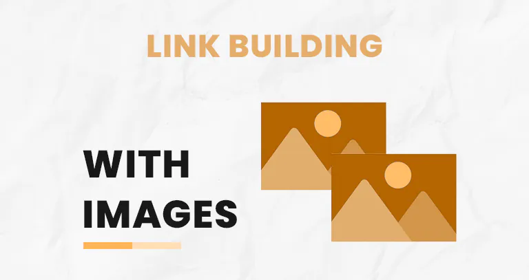 Two picture icons illustrating link building with images