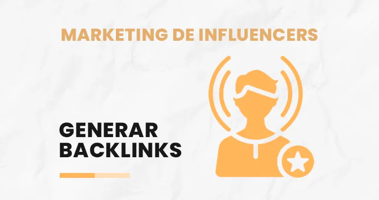 Icono de influencer con estrella que ilustra el marketing de influencers para generar backlinks