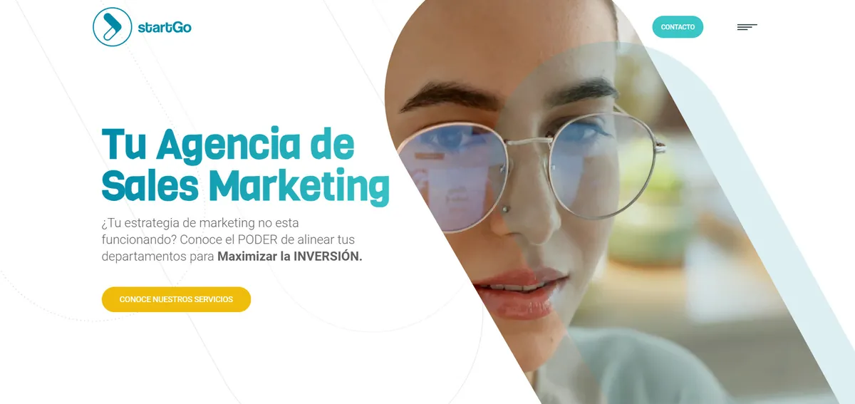 Home page of StartGo, an SEO agency in Valencia