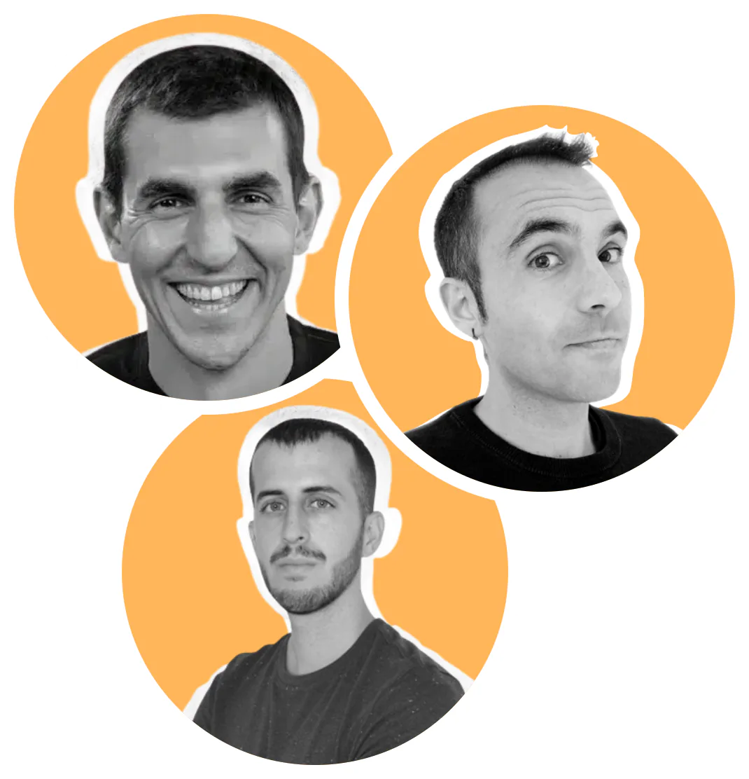 Marc Ortolà, Álvaro Peña and Arnau Vendrell, founders of Growwer